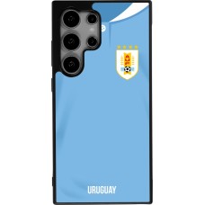 Samsung Galaxy S25 Ultra Case Hülle - Silikon schwarz Uruguay 2022 personalisierbares Fussballtrikot