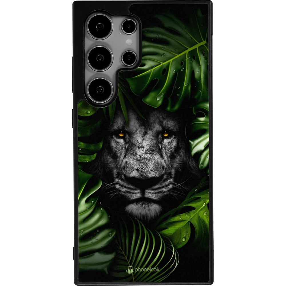 Samsung Galaxy S25 Ultra Case Hülle - Silikon schwarz Forest Lion