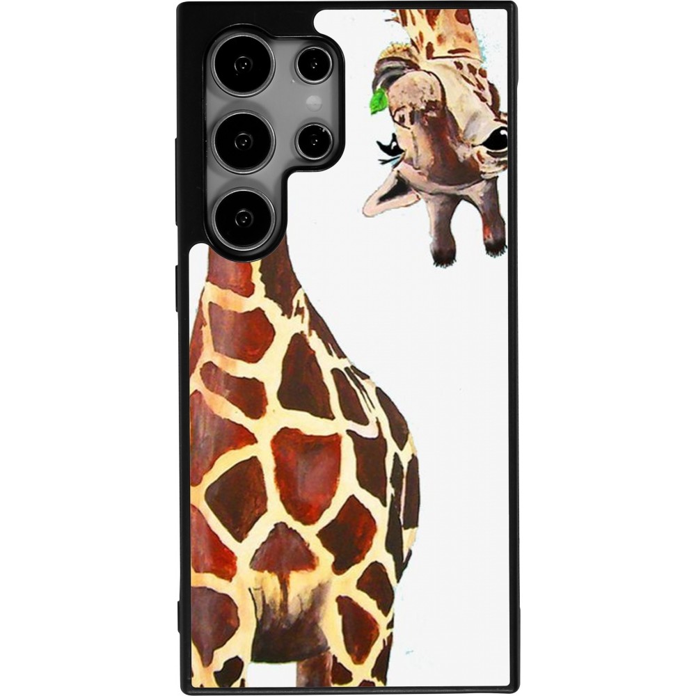 Samsung Galaxy S25 Ultra Case Hülle - Silikon schwarz Giraffe Fit