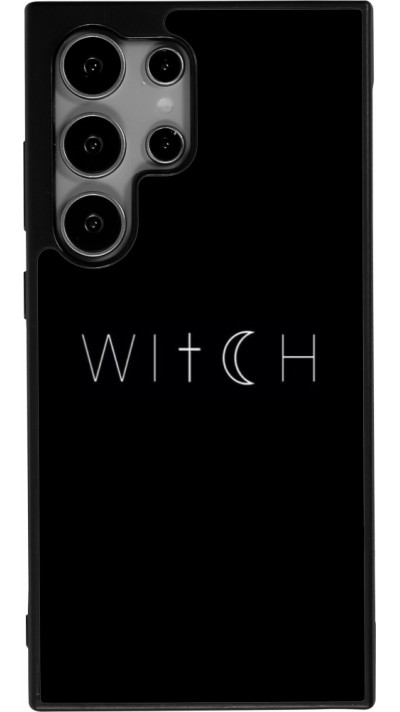 Coque Samsung Galaxy S25 Ultra - Silicone rigide noir Halloween 22 witch word