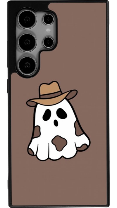 Coque Samsung Galaxy S25 Ultra - Silicone rigide noir Halloween 2024 cowboy ghost