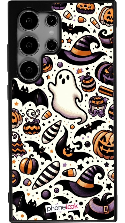Coque Samsung Galaxy S25 Ultra - Silicone rigide noir Halloween 2024 Cute Pattern
