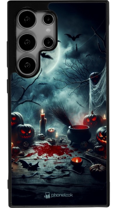 Coque Samsung Galaxy S25 Ultra - Silicone rigide noir Halloween 2024 Dark Moon