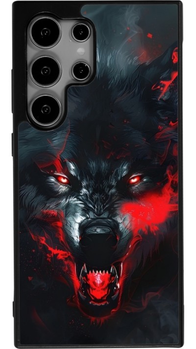Coque Samsung Galaxy S25 Ultra - Silicone rigide noir Halloween 2024 mad werewolf