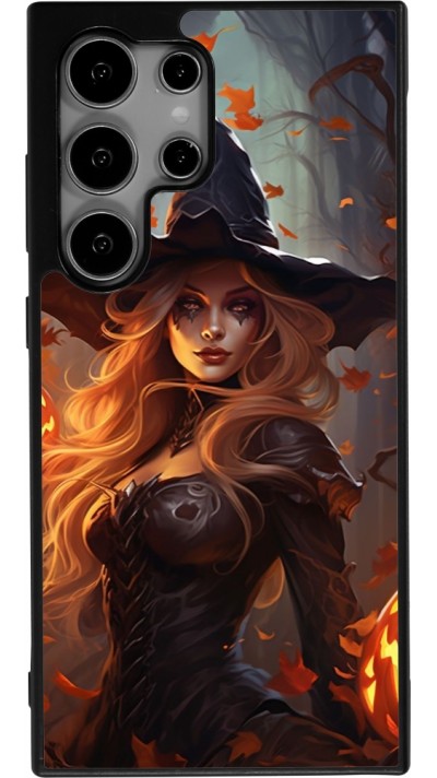 Coque Samsung Galaxy S25 Ultra - Silicone rigide noir Halloween 2024 sexy witch