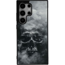 Coque Samsung Galaxy S25 Ultra - Silicone rigide noir Halloween 2024 smoky skull