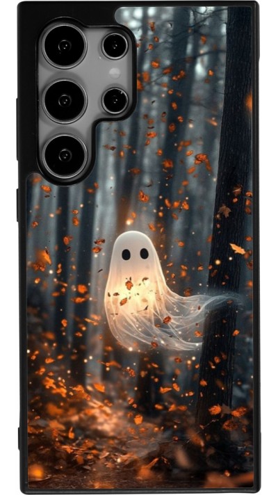 Samsung Galaxy S25 Ultra Case Hülle - Silikon schwarz Halloween 2025 Ghost in the forest Samsung Galaxy S25 Ultra Case Hülle - Silikon schwarz Halloween 2025 Ghost in the forest