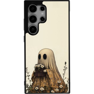 Samsung Galaxy S25 Ultra Case Hülle - Silikon schwarz Halloween 2025 Ghost gardener