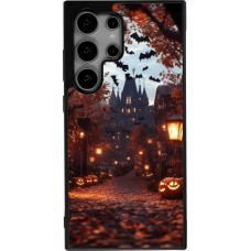 Coque Samsung Galaxy S25 Ultra - Silicone rigide noir Halloween 2025 Haunted house