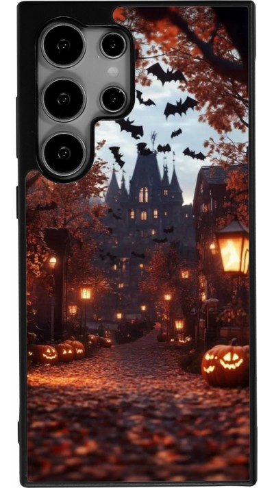 Samsung Galaxy S25 Ultra Case Hülle - Silikon schwarz Halloween 2025 Haunted house Samsung Galaxy S25 Ultra Case Hülle - Silikon schwarz Halloween 2025 Haunted house