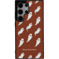 Samsung Galaxy S25 Ultra Case Hülle - Silikon schwarz Halloween 2025 Pattern of ghosts