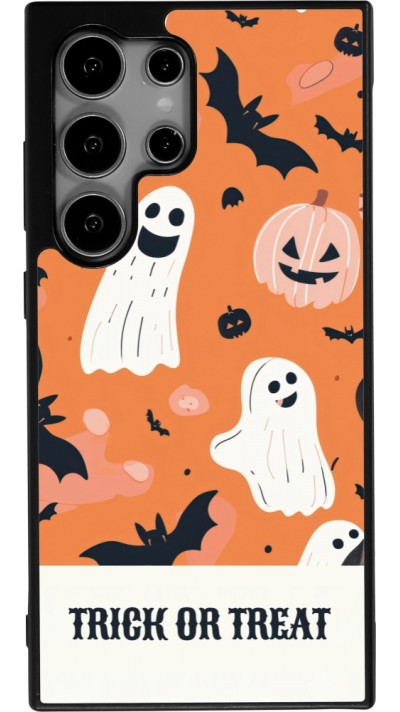 Samsung Galaxy S25 Ultra Case Hülle - Silikon schwarz Halloween 2025 Trick treat Samsung Galaxy S25 Ultra Case Hülle - Silikon schwarz Halloween 2025 Trick treat