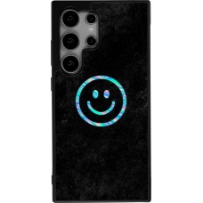 Coque Samsung Galaxy S25 Ultra - Silicone rigide noir Happy smiely irisé