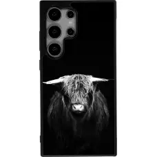 Coque Samsung Galaxy S25 Ultra - Silicone rigide noir Highland calf black