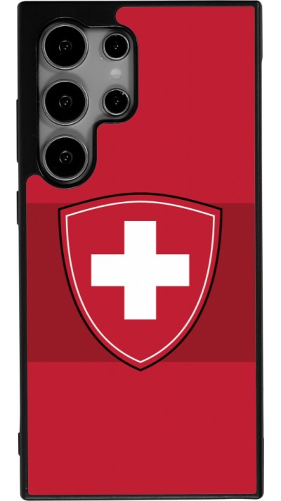 Coque Samsung Galaxy S25 Ultra - Silicone rigide noir Hockey World Championship Ecusson Suisse