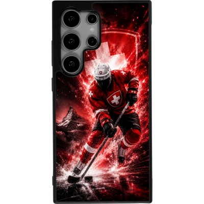 Coque Samsung Galaxy S25 Ultra - Silicone rigide noir Hockey World Championship Player