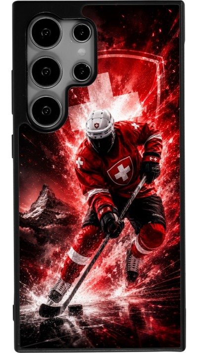 Coque Samsung Galaxy S25 Ultra - Silicone rigide noir Hockey World Championship Player
