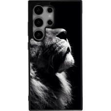 Coque Samsung Galaxy S25 Ultra - Silicone rigide noir Lion looking up
