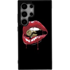Coque Samsung Galaxy S25 Ultra - Silicone rigide noir Lips bullet