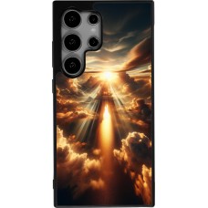 Coque Samsung Galaxy S25 Ultra - Silicone rigide noir Lueur Céleste Zenith