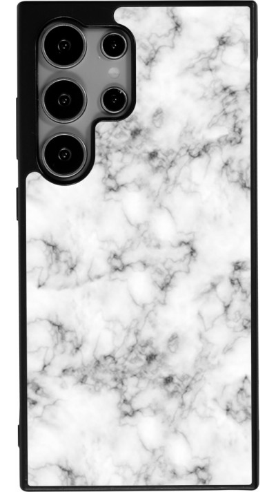 Coque Samsung Galaxy S25 Ultra - Silicone rigide noir Marble 01