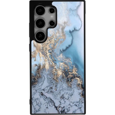 Samsung Galaxy S25 Ultra Case Hülle - Silikon schwarz Marble 04