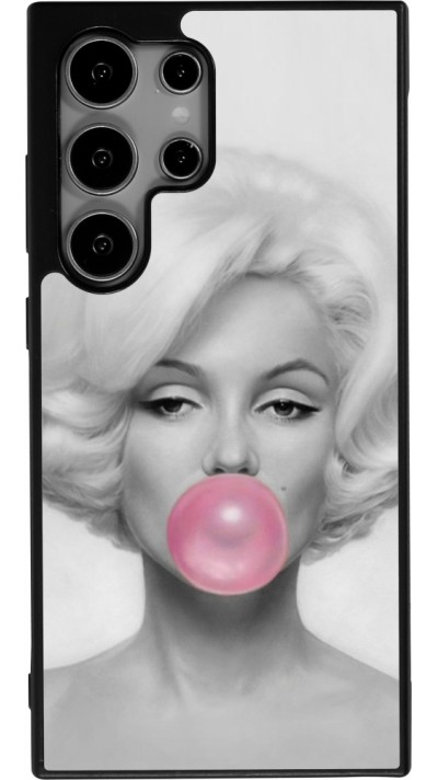 Samsung Galaxy S25 Ultra Case Hülle - Silikon schwarz Marilyn Bubble