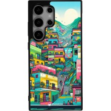 Samsung Galaxy S25 Ultra Case Hülle - Silikon schwarz Medellin Comuna 13 Kunst