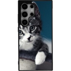 Samsung Galaxy S25 Ultra Case Hülle - Silikon schwarz Meow 23
