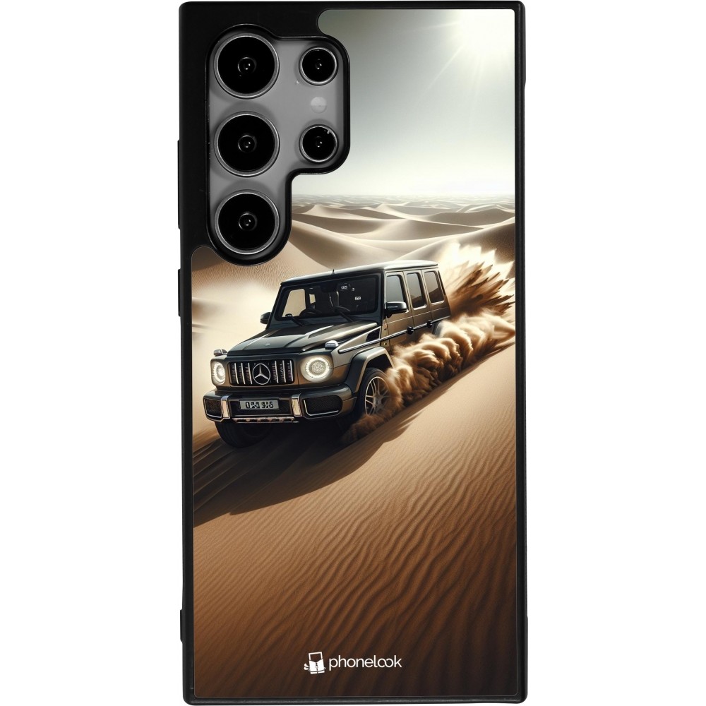 Coque Samsung Galaxy S25 Ultra - Silicone rigide noir Mercedes G Drift Desert