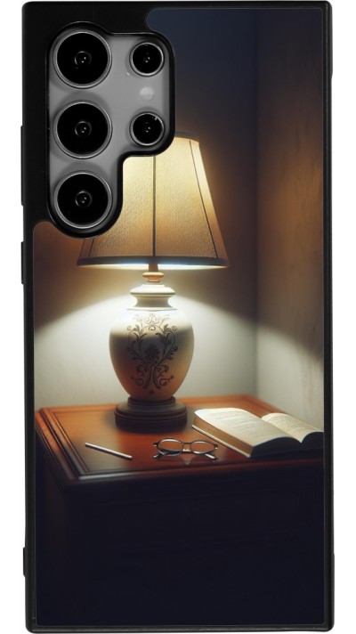 Samsung Galaxy S25 Ultra Case Hülle - Silikon schwarz Mitternachtsleuchten