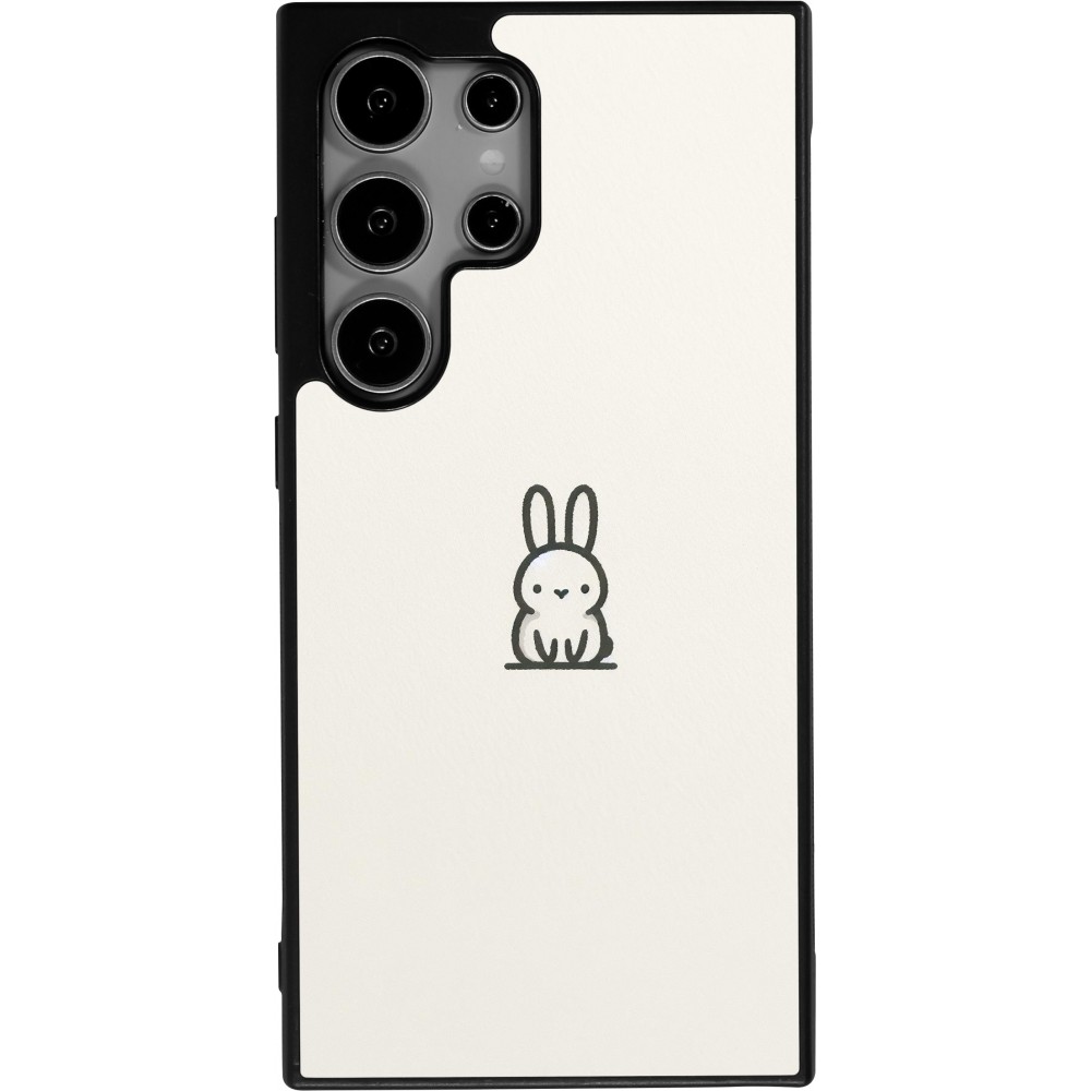 Samsung Galaxy S25 Ultra Case Hülle - Silikon schwarz Minimal Häschen Süße