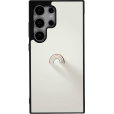Samsung Galaxy S25 Ultra Case Hülle - Silikon schwarz Mini Regenbogen Minimal