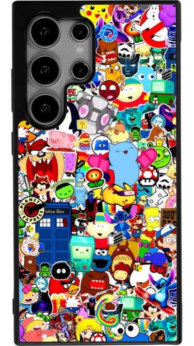 Samsung Galaxy S25 Ultra Case Hülle - Silikon schwarz Mixed cartoons