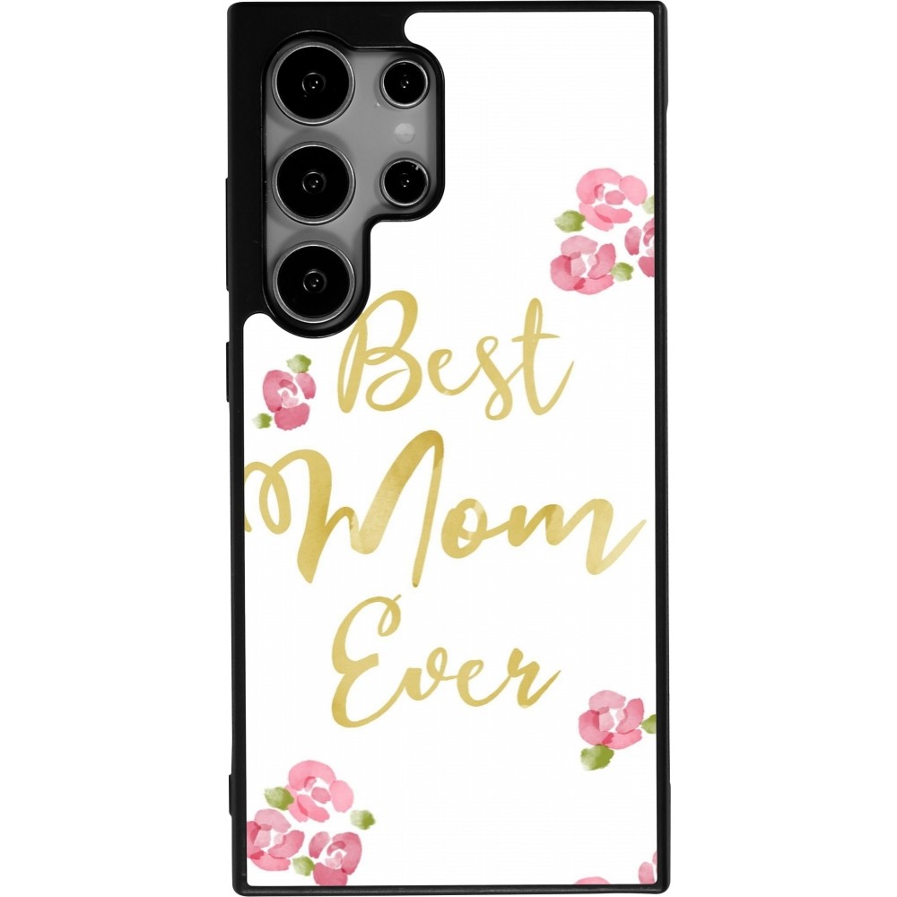 Samsung Galaxy S25 Ultra Case Hülle - Silikon schwarz Mom 2024 best Mom ever