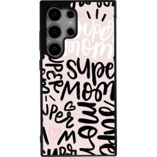Samsung Galaxy S25 Ultra Case Hülle - Silikon schwarz Mom 2024 Super mom