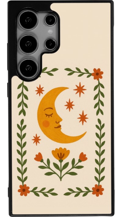 Coque Samsung Galaxy S25 Ultra - Silicone rigide noir Half moon stamp 2026