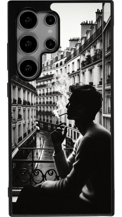 Samsung Galaxy S25 Ultra Case Hülle - Silikon schwarz Parisian Smoker