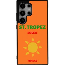 Samsung Galaxy S25 Ultra Case Hülle - Silikon schwarz Pop Summer Destination St-Tropez