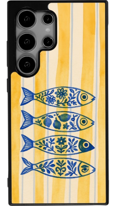 Coque Samsung Galaxy S25 Ultra - Silicone rigide noir Portuguese fish 2026
