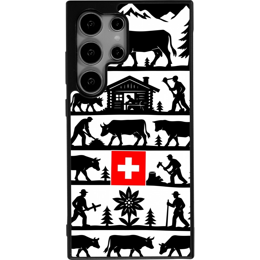 Samsung Galaxy S25 Ultra Case Hülle - Silikon schwarz Poya Schweiz 1