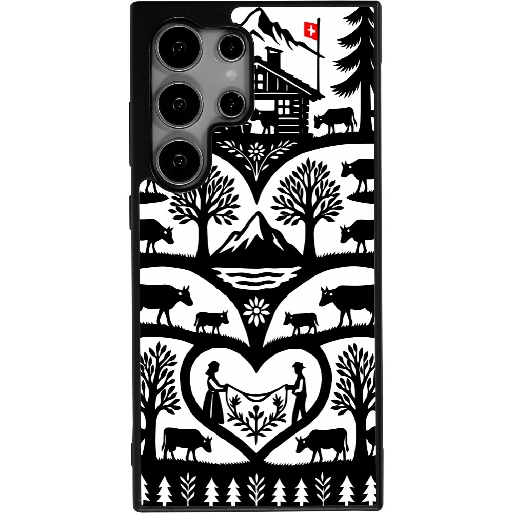 Samsung Galaxy S25 Ultra Case Hülle - Silikon schwarz Poya Schweiz 2