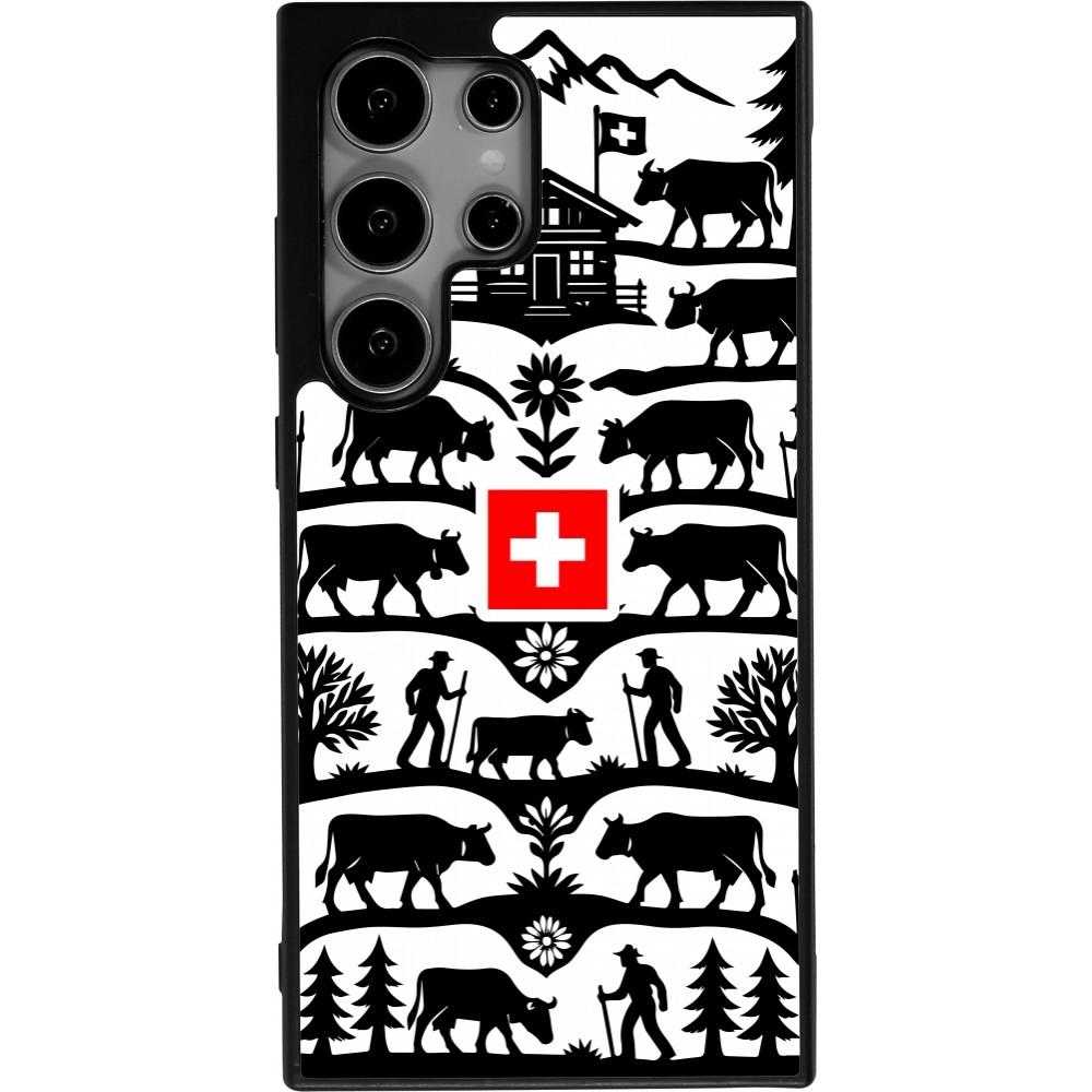 Samsung Galaxy S25 Ultra Case Hülle - Silikon schwarz Poya Schweiz 3