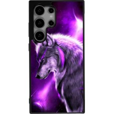 Coque Samsung Galaxy S25 Ultra - Silicone rigide noir Purple Sky Wolf