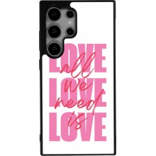 Samsung Galaxy S25 Ultra Case Hülle - Silikon schwarz Saint Valentines Day 26 Love all we need is
