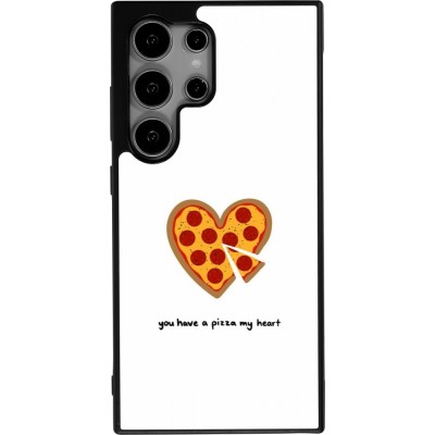 Coque Samsung Galaxy S25 Ultra - Silicone rigide noir Saint Valentines Day 26 You have my pizza heart