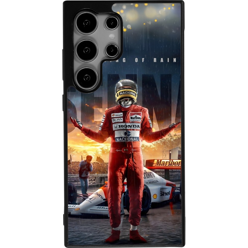 Samsung Galaxy S25 Ultra Case Hülle - Silikon schwarz Senna The King of Rain