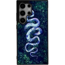 Samsung Galaxy S25 Ultra Case Hülle - Silikon schwarz Snake Blue Anaconda