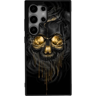 Samsung Galaxy S25 Ultra Case Hülle - Silikon schwarz Skull 02