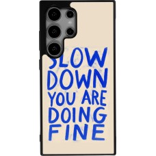 Coque Samsung Galaxy S25 Ultra - Silicone rigide noir Slow down 2026